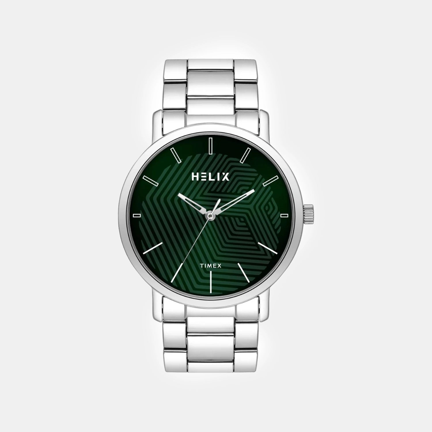 Men Quartz Green Dial Analog Stainless Steel Watch TW053HG02