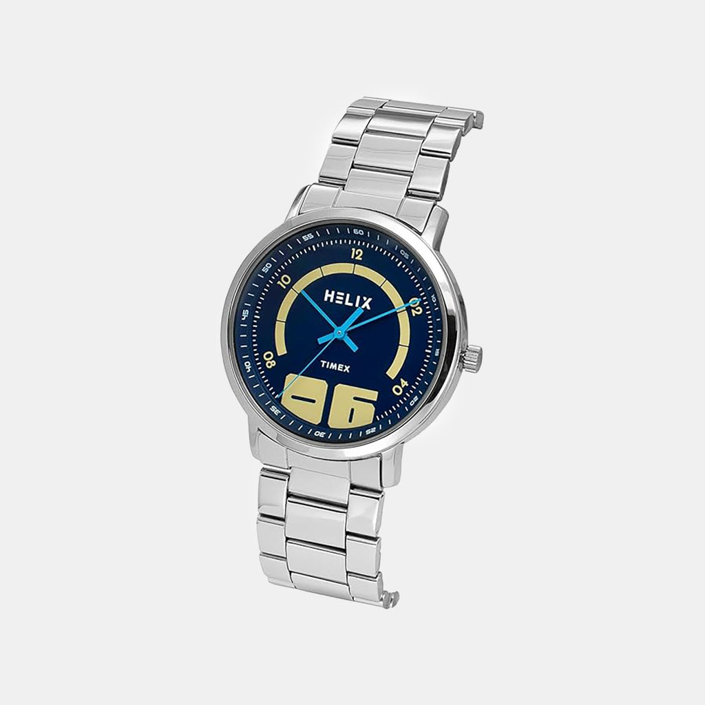 Men Quartz Blue Dial Analog Stainless Steel Watch TW053HG04