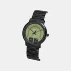 Men Quartz Green Dial Analog Stainless Steel Watch TW053HG05