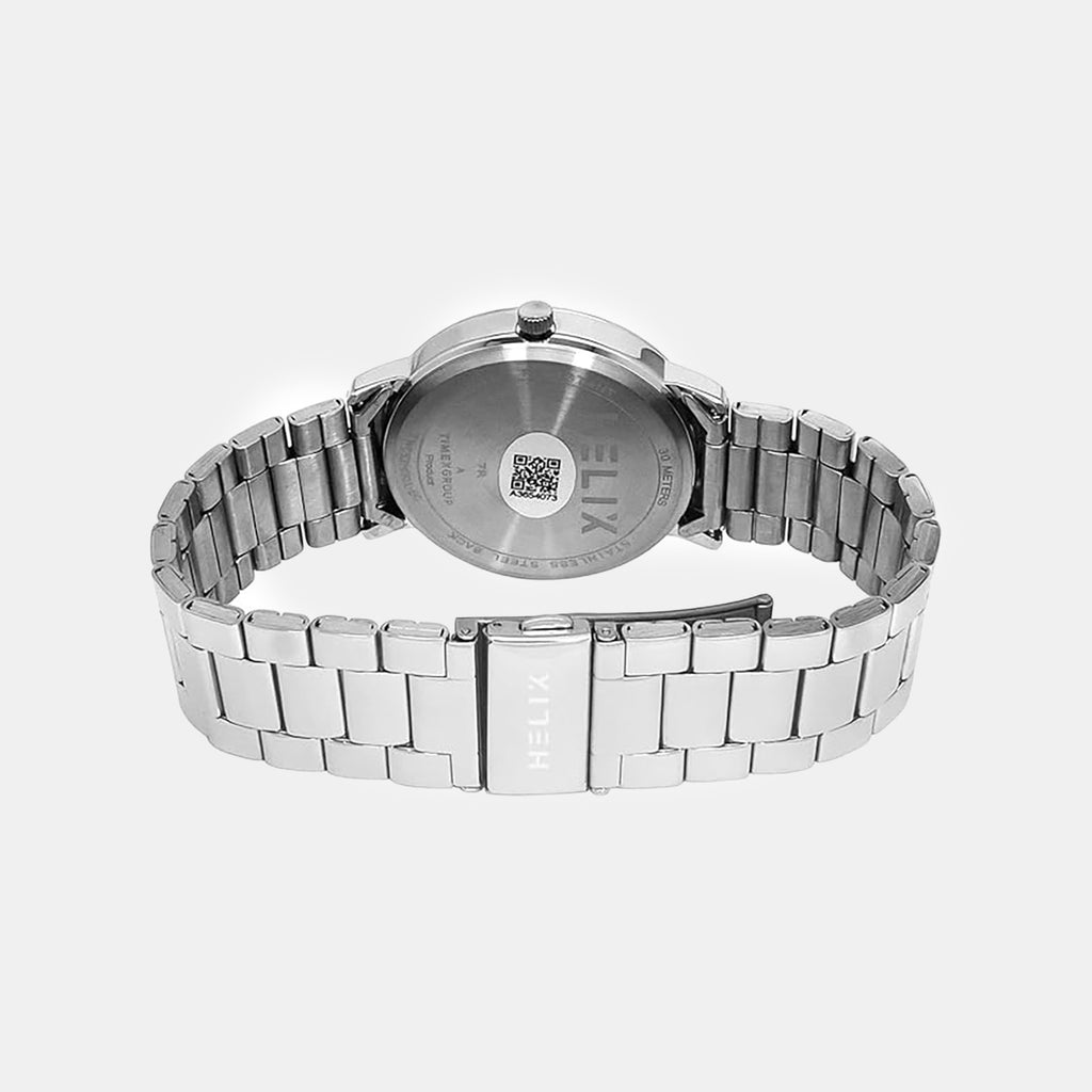 Men Quartz Silver Dial Analog Stainless Steel Watch TW053HG06