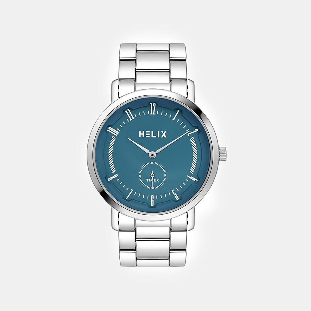 Men Quartz Blue Dial Analog Stainless Steel Watch TW053HG07