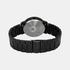Men Quartz Black Dial Analog Stainless Steel Watch TW053HG09