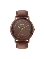Men Quartz Brown Dial Analog Leather Watch TW053HG14T