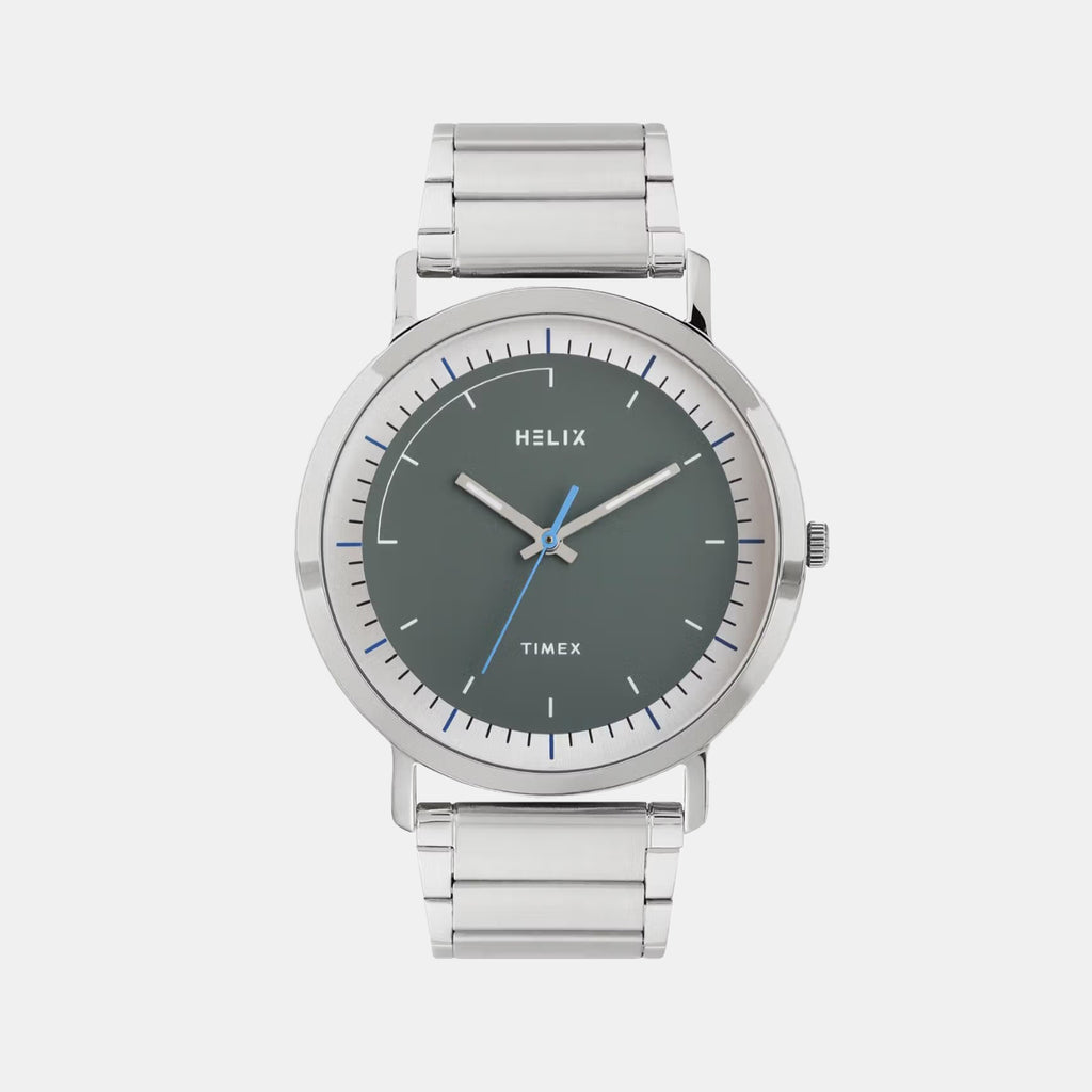 Men Quartz Grey Dial Analog Stainless Steel Watch TW053HG15T