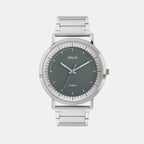 Men Quartz Grey Dial Analog Stainless Steel Watch TW053HG15T