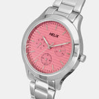 Women Quartz Orange Dial Chronograph Stainless Steel Watch TW053HL01