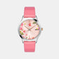 Women's Pink Analog Leather Watch TW053HL04