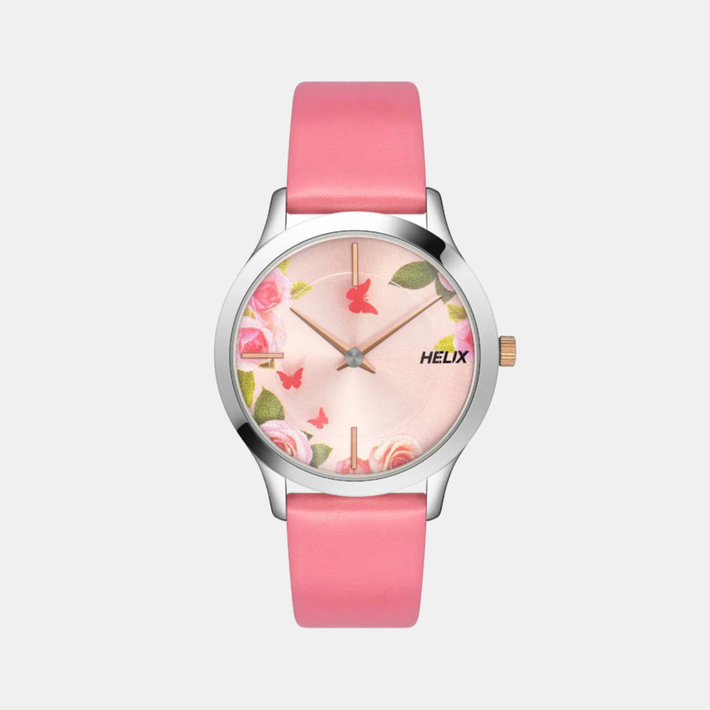 Helix Round Pink Analog watch