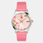 Women's Pink Analog Leather Watch TW053HL04