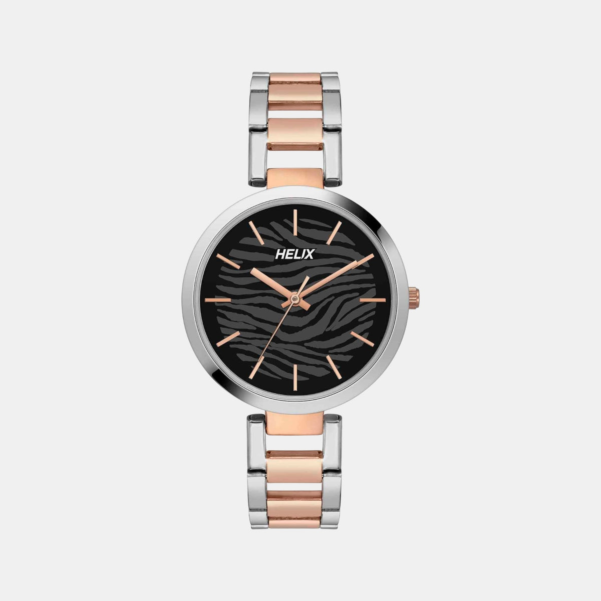 Women Quartz Black Dial Analog Stainless Steel Watch TW054HL02