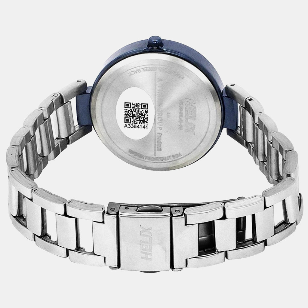 Women Quartz Silver Dial Analog Stainless Steel Watch TW054HL03