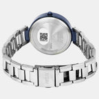 Women Quartz Silver Dial Analog Stainless Steel Watch TW054HL03