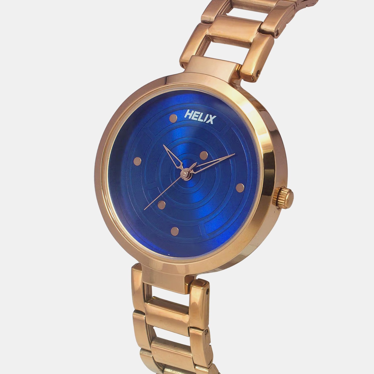 Women Quartz Blue Dial Analog Stainless Steel Watch TW054HL04