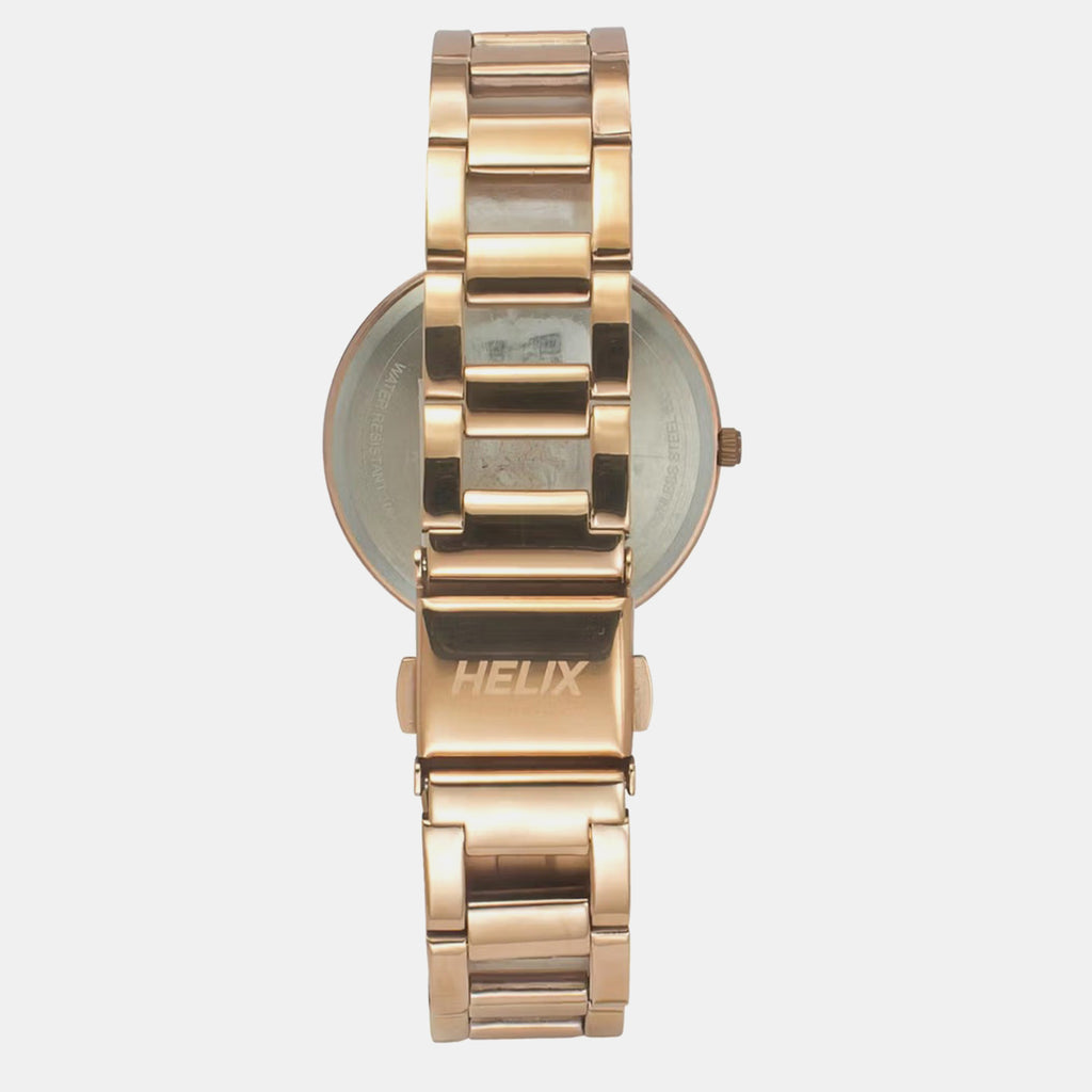 Women Quartz Blue Dial Analog Stainless Steel Watch TW054HL04