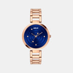 Women Quartz Blue Dial Analog Stainless Steel Watch TW054HL04