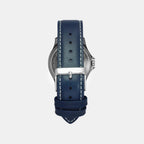 Men Quartz Blue Dial Analog Leather Watch TW055HG01