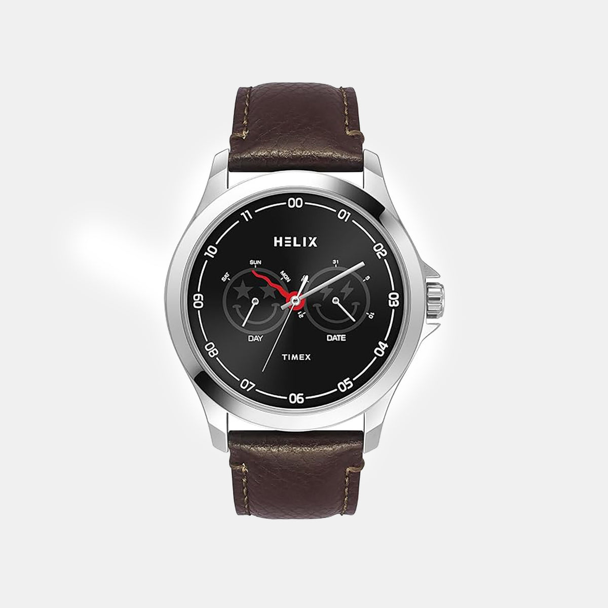 Men Quartz Black Dial Analog Leather Watch TW055HG04