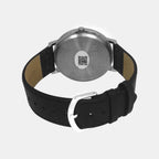 Men Quartz Black Dial Analog Leather Watch TW056HG00