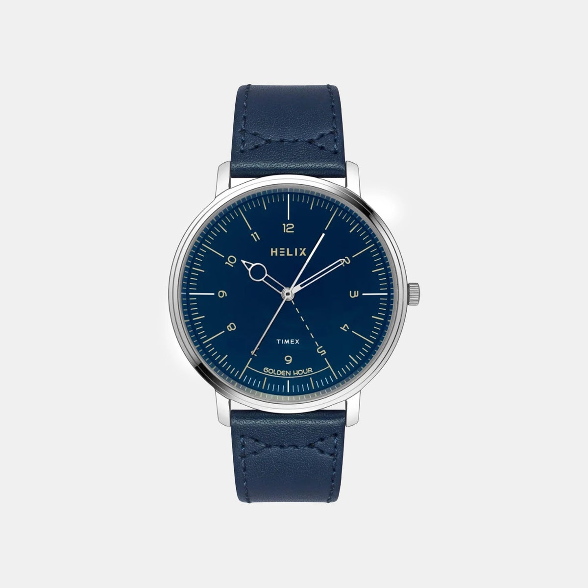 Men Quartz Blue Dial Analog Leather Watch TW056HG02