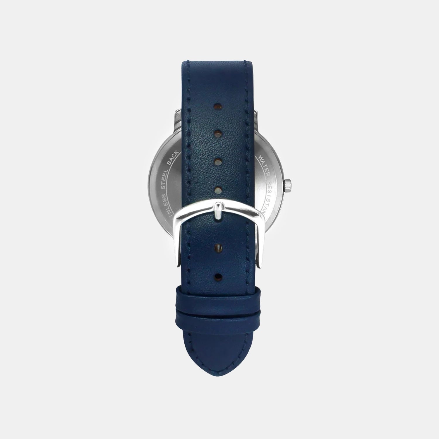 Men Quartz Blue Dial Analog Leather Watch TW056HG02