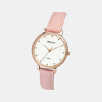 Women Quartz Silver Dial Analog Leather Watch TW056HL01
