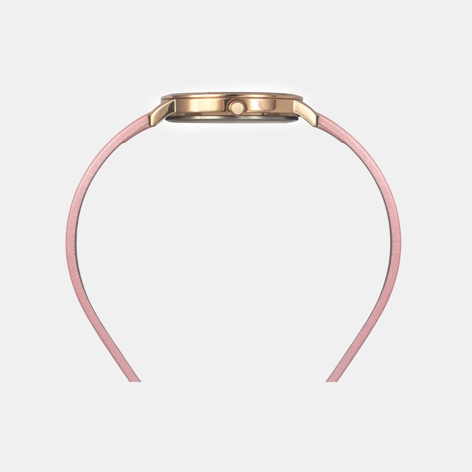 Women Quartz Silver Dial Analog Leather Watch TW056HL06T