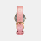 Women Quartz Silver Dial Analog Leather Watch TW056HL06T