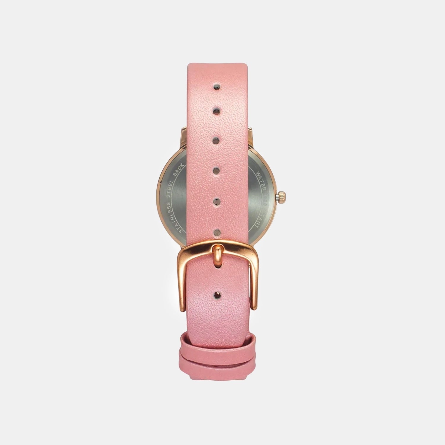 Women Quartz Silver Dial Analog Leather Watch TW056HL06T