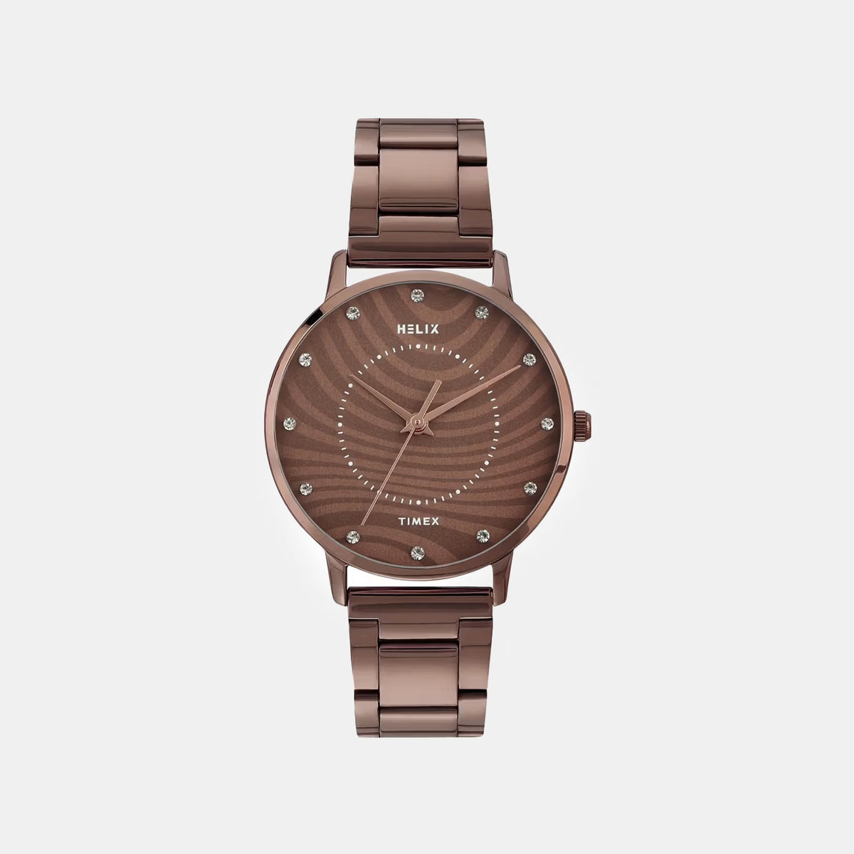 Women Quartz Brown Dial Analog Stainless Steel Watch TW056HL10T