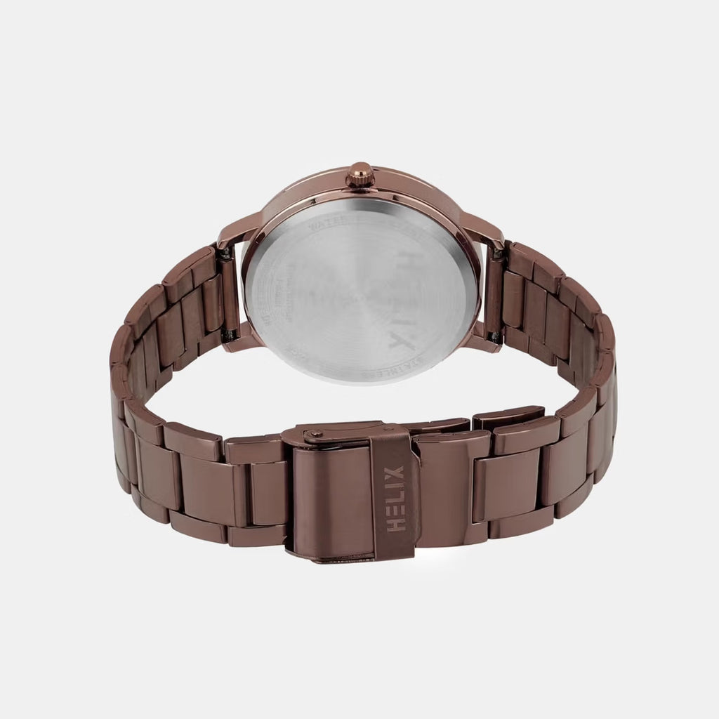 Women Quartz Brown Dial Analog Stainless Steel Watch TW056HL10T