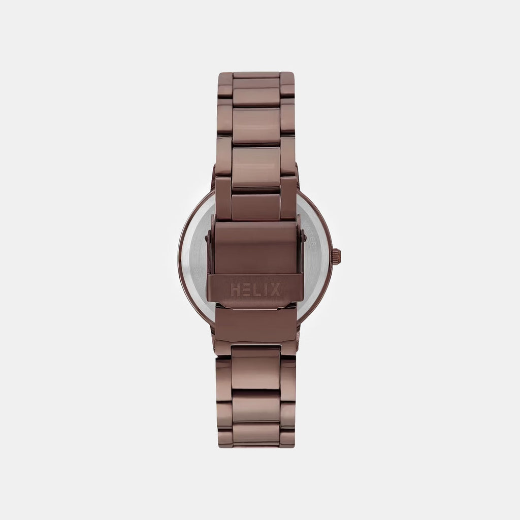 Women Quartz Brown Dial Analog Stainless Steel Watch TW056HL10T
