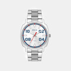 Men Quartz Silver Dial Analog Stainless Steel Watch TW057HG00