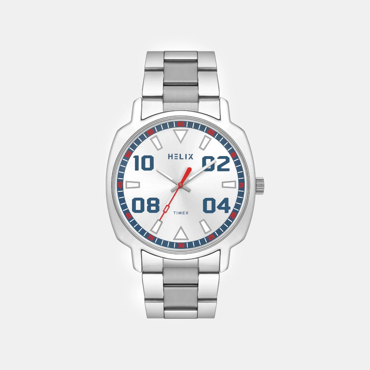 Men Quartz Silver Dial Analog Stainless Steel Watch TW057HG00
