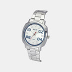 Men Quartz Silver Dial Analog Stainless Steel Watch TW057HG00