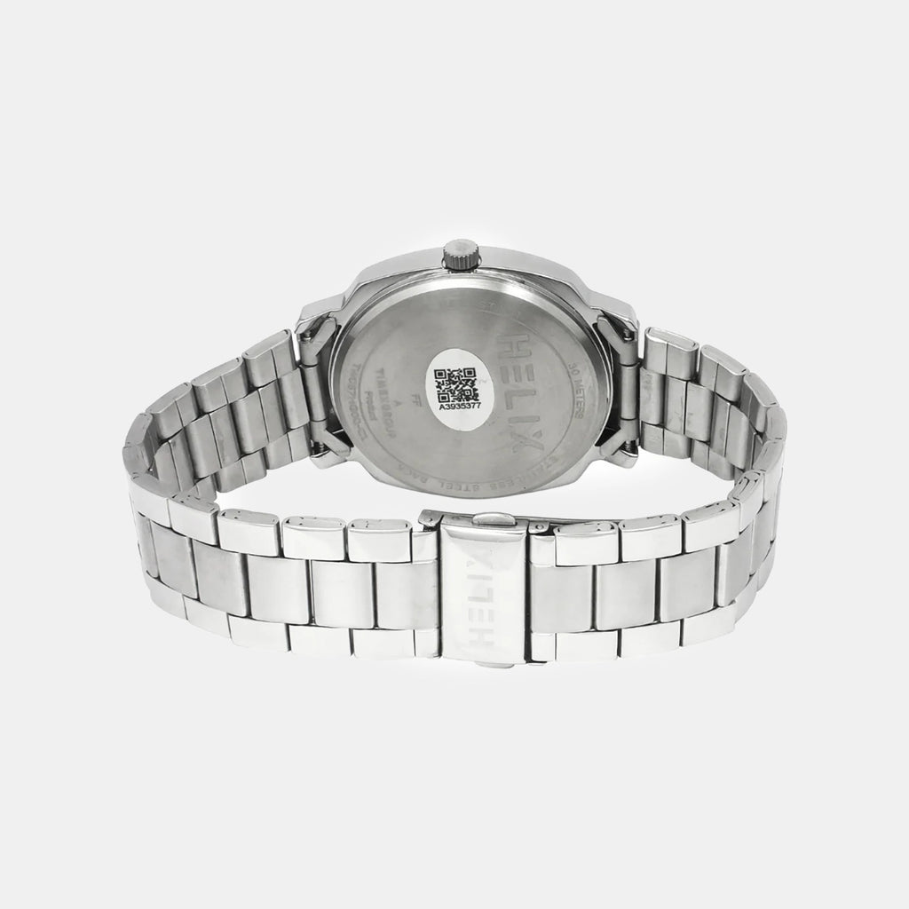 Men Quartz Silver Dial Analog Stainless Steel Watch TW057HG00