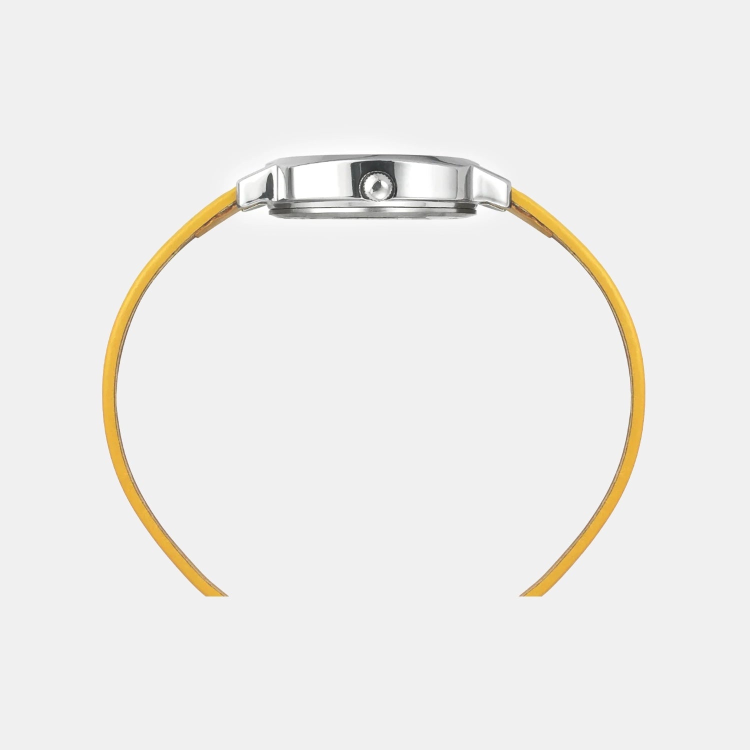 Women Quartz Beige Dial Analog Leather Watch TW057HL00