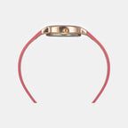 Women Quartz Pink Dial Analog Leather Watch TW057HL01