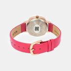 Women Quartz Pink Dial Analog Leather Watch TW057HL01