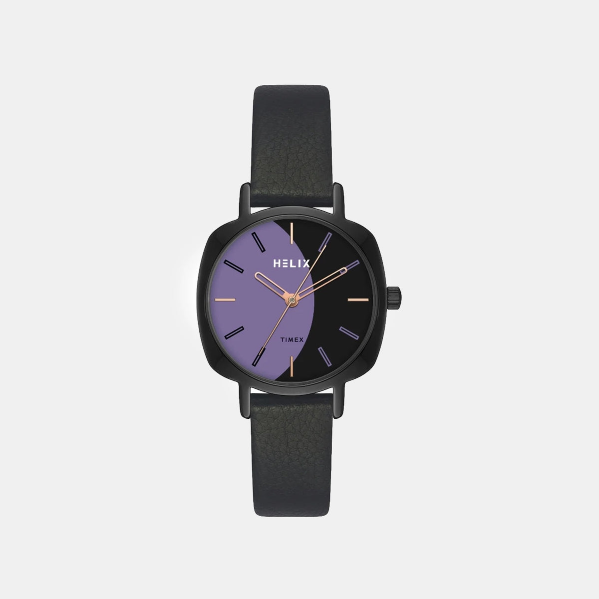 Women Quartz Black Dial Analog Leather Watch TW057HL02