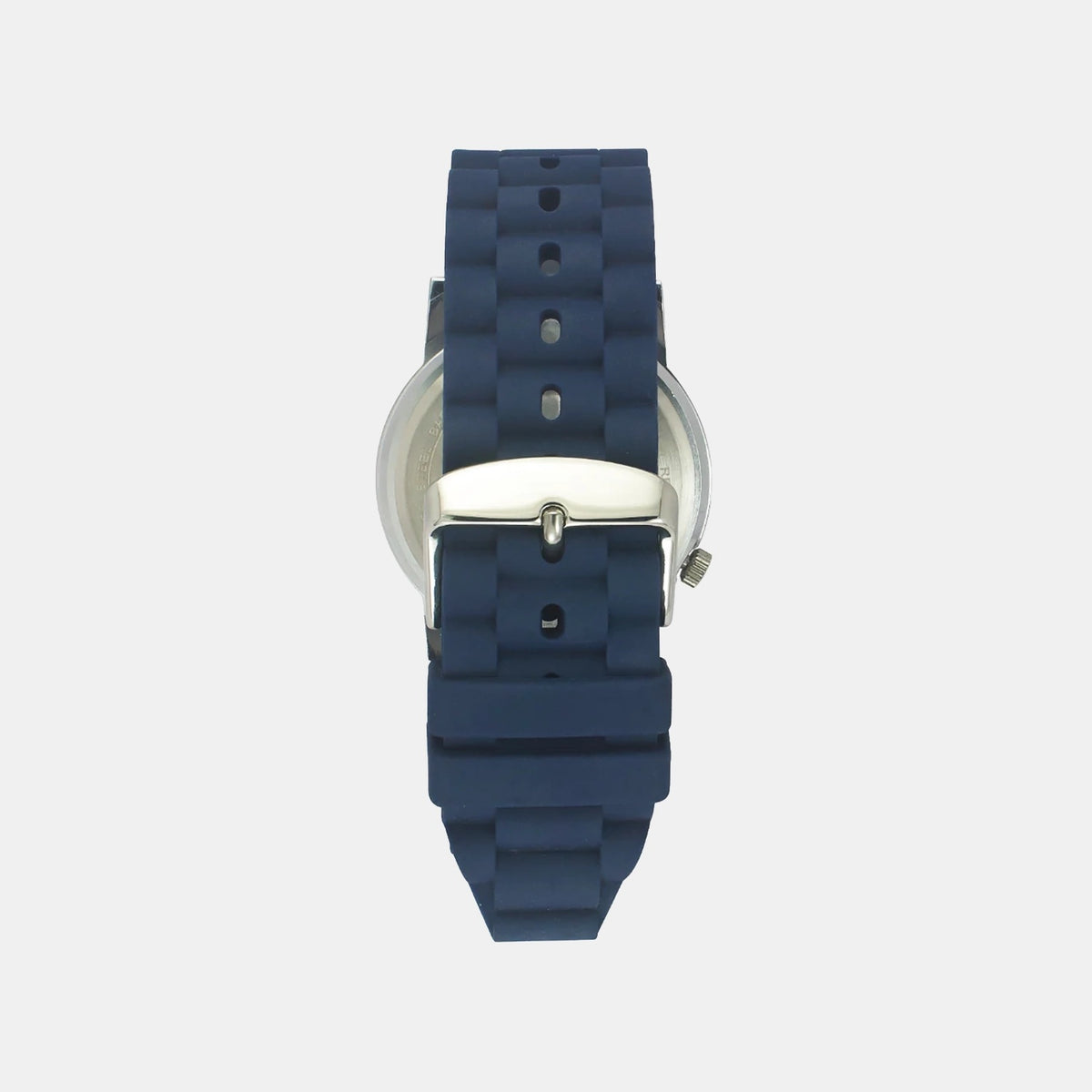 Men Quartz Blue Dial Analog Silicone Watch TW058HG00