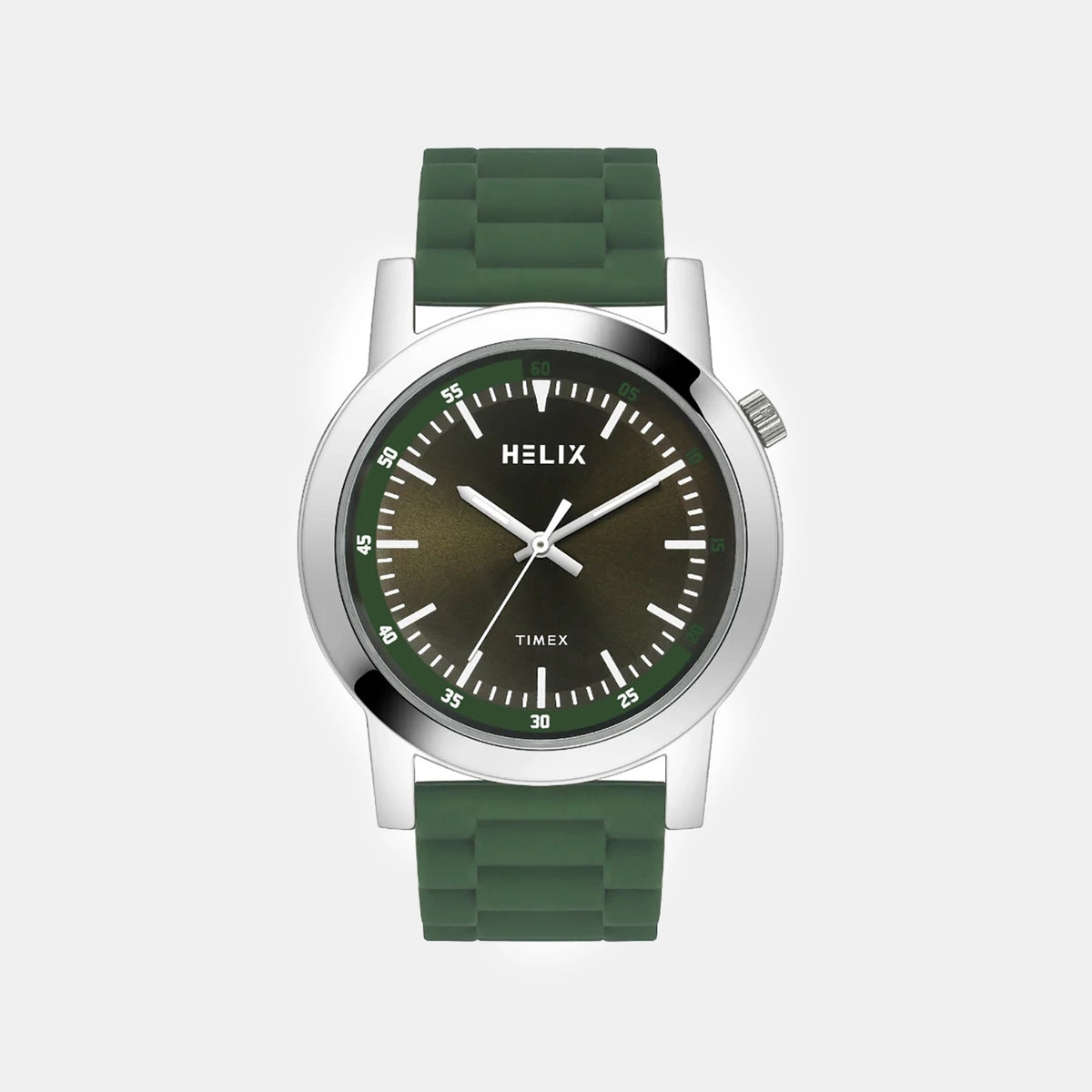 Men Quartz Black Dial Analog Silicone Watch TW058HG01