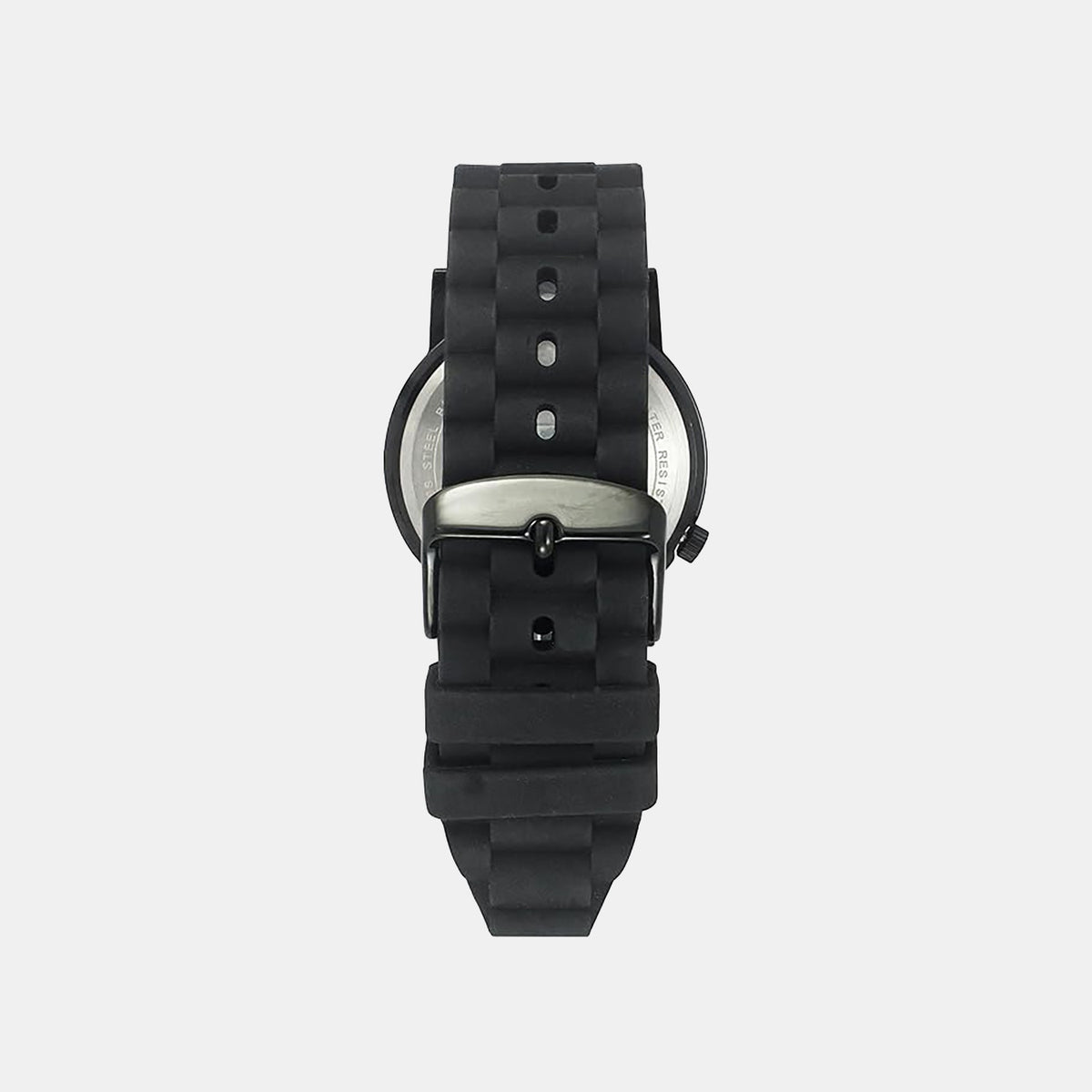 Men Quartz Black Dial Analog Silicone Watch TW058HG03
