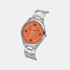 Men Quartz Orange Dial Analog Stainless Steel Watch TW060HG01T