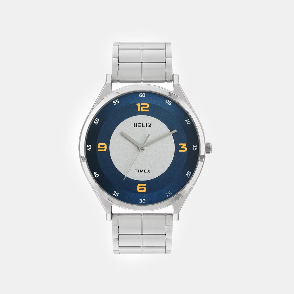Men Quartz Blue Dial Analog Stainless Steel Watch TW060HG04T
