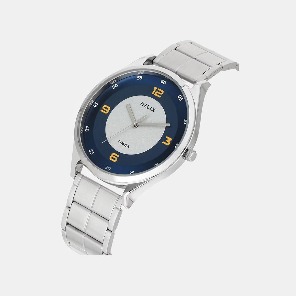 Men Quartz Blue Dial Analog Stainless Steel Watch TW060HG04T