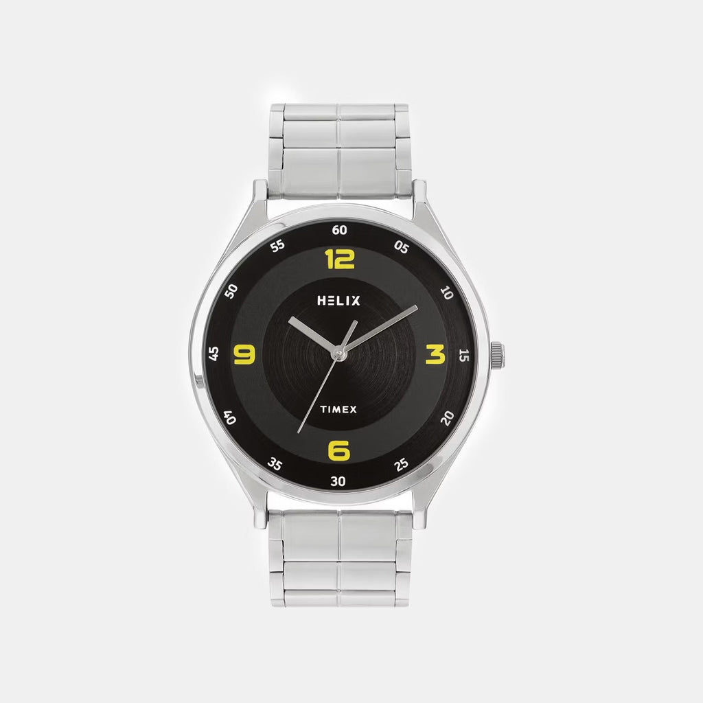 Men Quartz Black Dial Analog Stainless Steel Watch TW060HG06T
