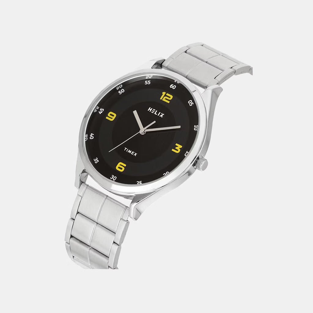 Men Quartz Black Dial Analog Stainless Steel Watch TW060HG06T