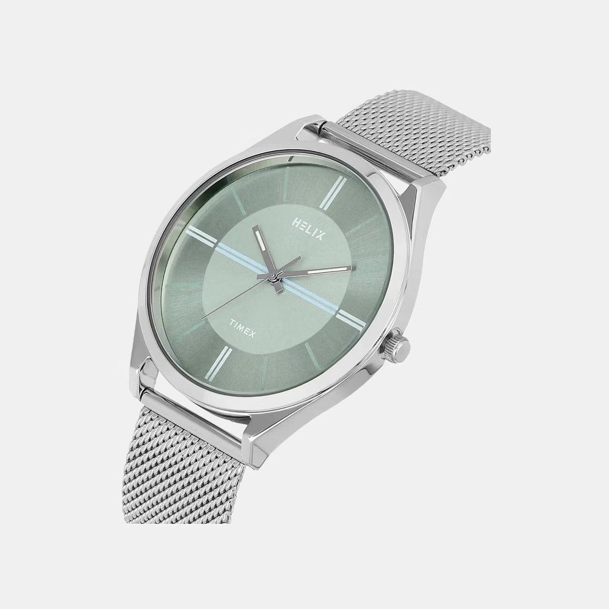 Men Quartz Blue Dial Analog Mesh Watch TW060HG07T