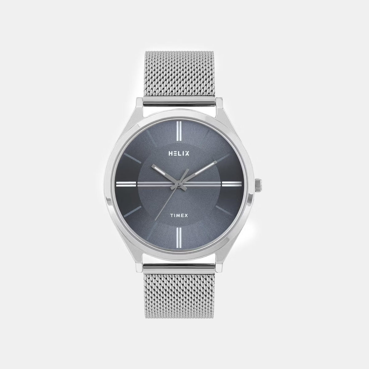 Men Quartz Blue Dial Analog Mesh Watch TW060HG08T