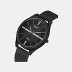 Men Quartz Black Dial Analog Stainless Steel Watch TW060HG09T